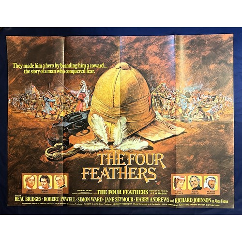 546 - The Four Feathers, 1978, UK Quad film poster, size 40 x 30 inches, The Greek Tycoon, 1978, UK Quad f... 