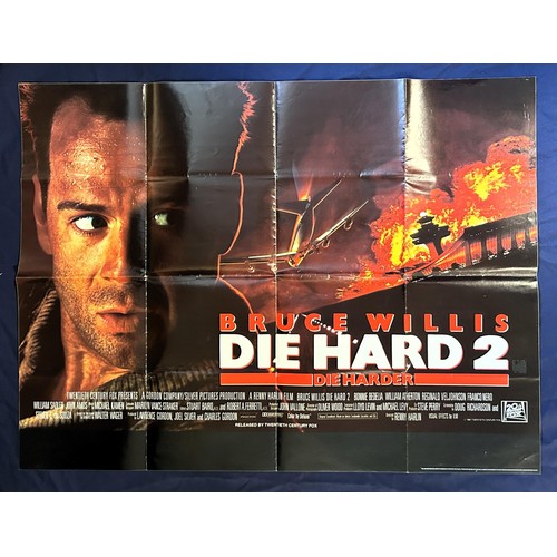 548 - Die Hard 2, 1990, UK Quad film poster, size 40 x 30 inches