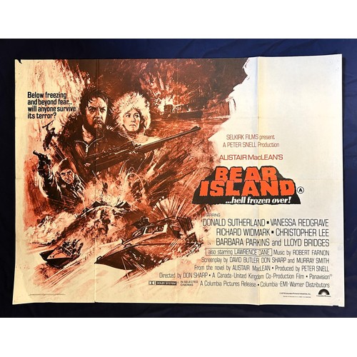 549 - Bear Island, 1979, UK Quad film poster, size 40 x 30 inches Carrie, 1976, UK double crown film poste... 