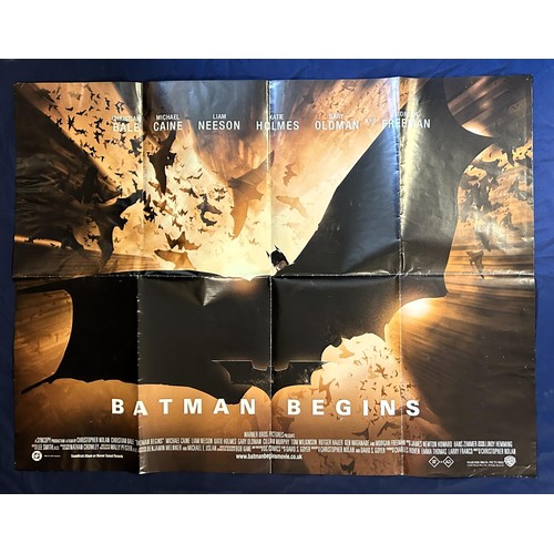 550 - Batman Begins, 2005, UK Quad film poster, size 40 x 30 inches