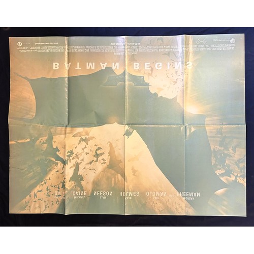 550 - Batman Begins, 2005, UK Quad film poster, size 40 x 30 inches