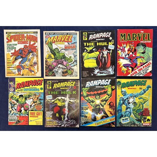 585 - Assorted comics, to include The Hulk, Spiderman and the Titans, and others