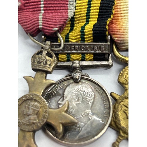 972 - A group of ten miniature medals, comprising an OBE, an Africa General Service Medal, with East Afric... 