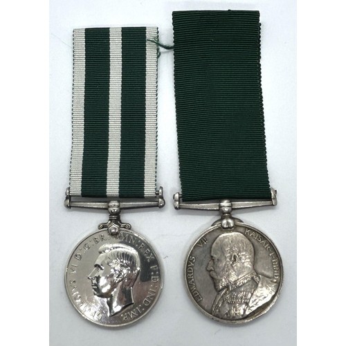 944 - A Royal Naval Reserve LS & GC Medal, awarded to 3121 U C Kennedy STO RNR, and a Volunteer Long Servi... 