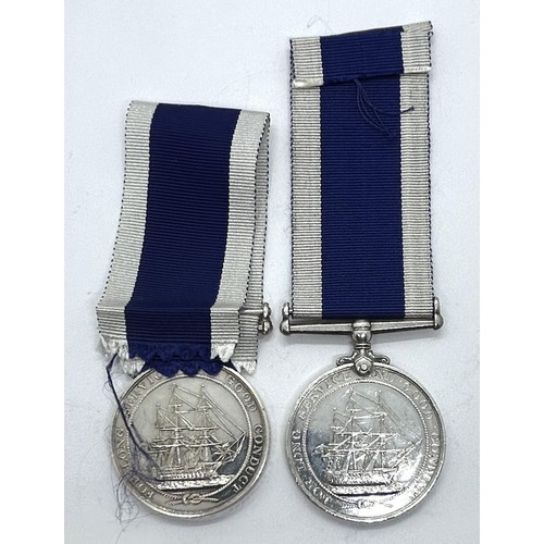 947 - A Royal Naval LS & GC Medal, awarded to KX.8866012 L Saunders M(E)I HMS Victory, and another, awarde... 