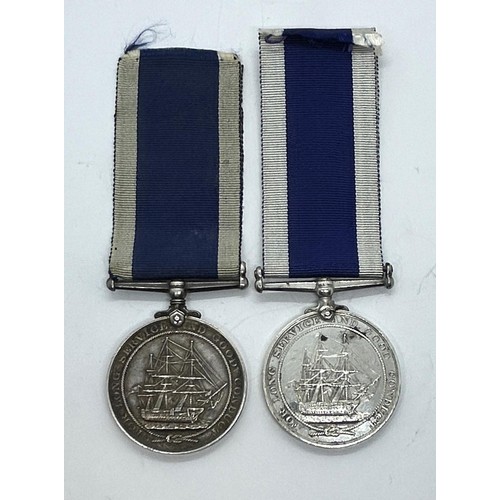 950 - A Royal Naval LS & GC Medal, awarded to henry Cox PO 1 CL HMS Vulcan, and another, awarded to 347835... 