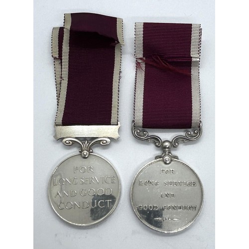 955 - A LS & GC Medal, awarded to 1405885 WO CL II R C/G Southcott RA, and a Regular Army LS & GC Medal, a... 