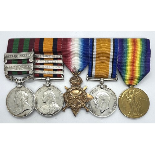 978 - A group of five medals, awarded to 3-7007 Pte G Megee Som LI, comprising an India General Service Me... 