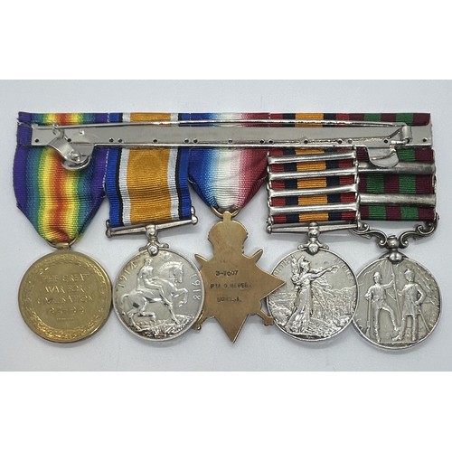 978 - A group of five medals, awarded to 3-7007 Pte G Megee Som LI, comprising an India General Service Me... 