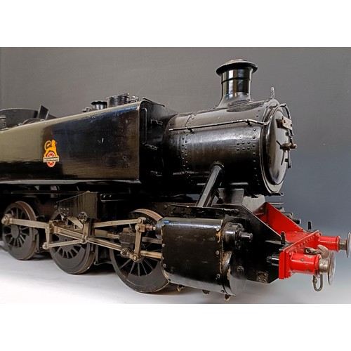 1250 - A garden gauge live steam 0-6-0 locomotive, in black livery, 88 cm