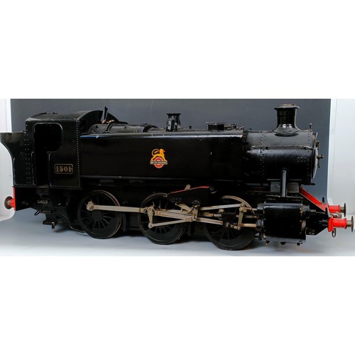 1250 - A garden gauge live steam 0-6-0 locomotive, in black livery, 88 cm