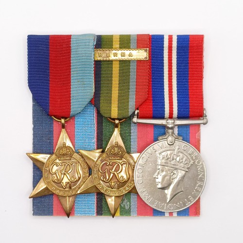 706 - A group of three medals, attributed to P/JX 514456 Thomas Hawkins AB RN, comprising a Pacific Star, ... 