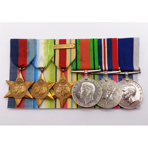 708 - A group of six medals, awarded to Ply X 477 H E Pengelly MNE RM, comprising a 1939-1945 Star, an Atl... 