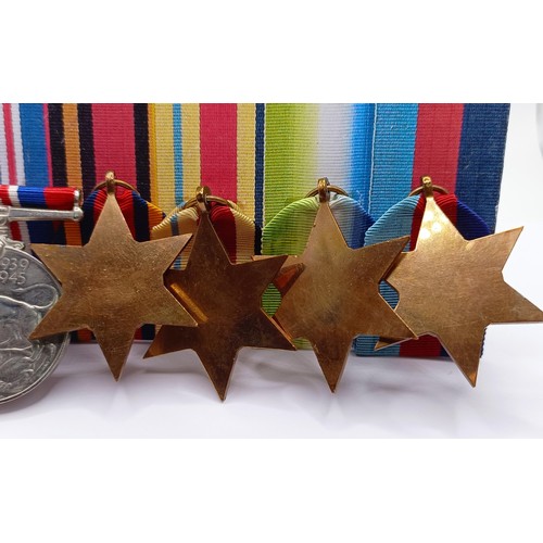 709 - A group of six medals, awarded to 17997-A H Sutton L SMN RN, comprising a 1939-1945 Star, an Atlanti... 