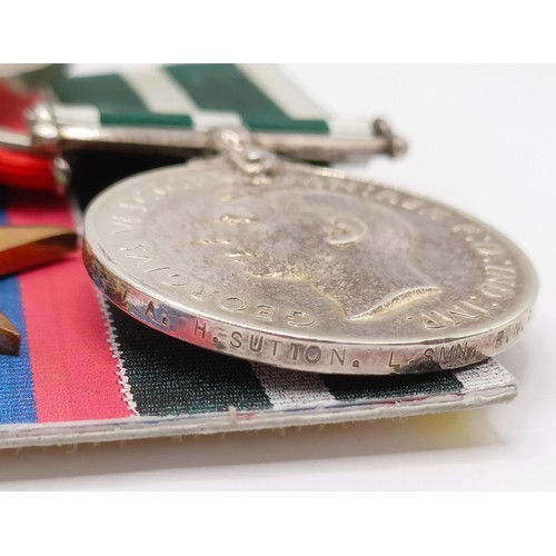 709 - A group of six medals, awarded to 17997-A H Sutton L SMN RN, comprising a 1939-1945 Star, an Atlanti... 