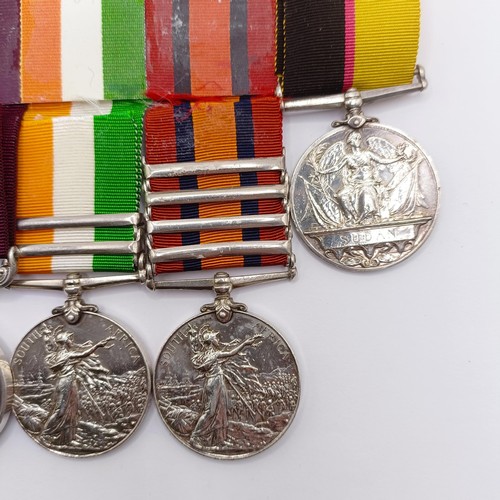 720 - A group of five medals, awarded to 8393 Serjt G Skinner RAMC, comprising a Queen's Sudan Medal, Quee... 