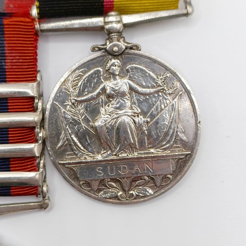 720 - A group of five medals, awarded to 8393 Serjt G Skinner RAMC, comprising a Queen's Sudan Medal, Quee... 