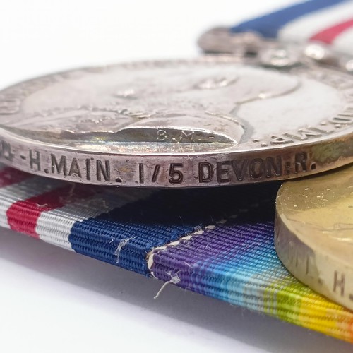 734 - A pair of medals, awarded to 240504 L Cpl A Cpl H Main 1/5 D Regiment, comprising a Military Medal a... 