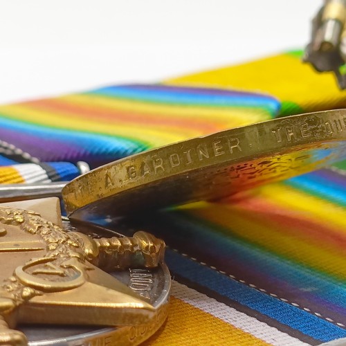 741 - A group of four medals, awarded to 3087 Pte A Gardiner The Queen's Regiment, comprising a 1914-15 St... 