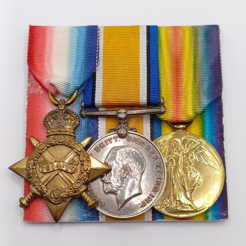 745 - A 1914-15 Star Trio, awarded to 1442 L Cpl A W Burgess R Fus  Provenance:  From a lifetime of medal ... 