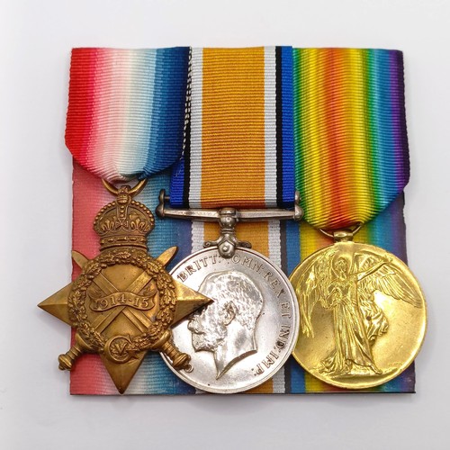 756 - A 1914-15 Star Trio, awarded to K Warrey Sto 1 RN  Provenance:  From a lifetime of medal collecting