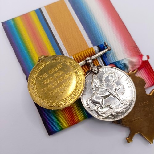 756 - A 1914-15 Star Trio, awarded to K Warrey Sto 1 RN  Provenance:  From a lifetime of medal collecting