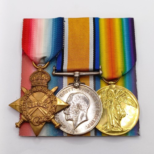 757 - A 1914-15 Star Trio, awarded to K 10320 A E Warrey Sto 1 RN Provenance:  From a lifetime of medal co... 