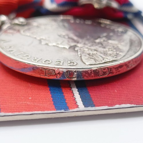 764 - A group of five medals, awarded to M2-103910 Pte D W Austin ASC, comprising a 1914-15 Star Trio, a M... 