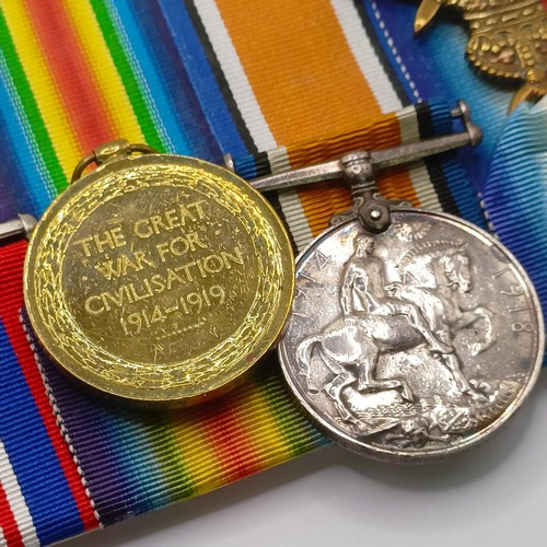 778 - A group of five medals, awarded to M.2270 C T Webb CK MTE RN, comprising a 1914-15 Star Trio, a War ... 