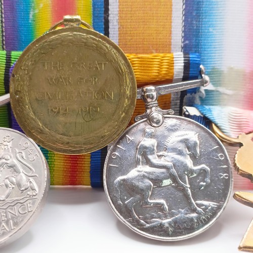 782 - A group of six medals, awarded to RMA 13885 G R E Mears, comprising a 1914-15 Star Trio (worn with p... 