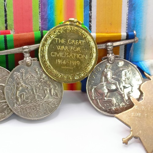 798 - A group of seven medals, awarded to RMB 97 Mus S Jones, comprising a 1914-15 Star Trio, a Defence Me... 