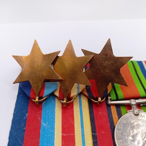 801 - A group of six medals, awarded to 523303 Sgt C C C Watts RAF, comprising a 1939-1945 Star, an Africa... 