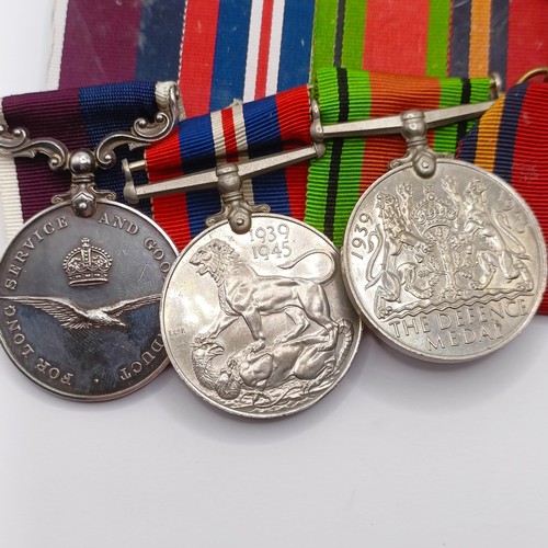 801 - A group of six medals, awarded to 523303 Sgt C C C Watts RAF, comprising a 1939-1945 Star, an Africa... 