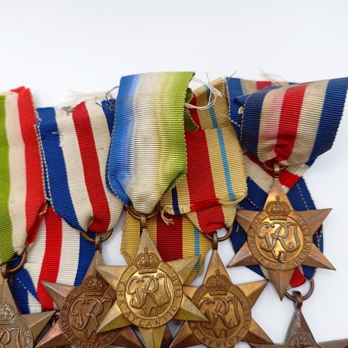 802 - A large group of WWII Stars Provenance:  From a lifetime of medal collecting