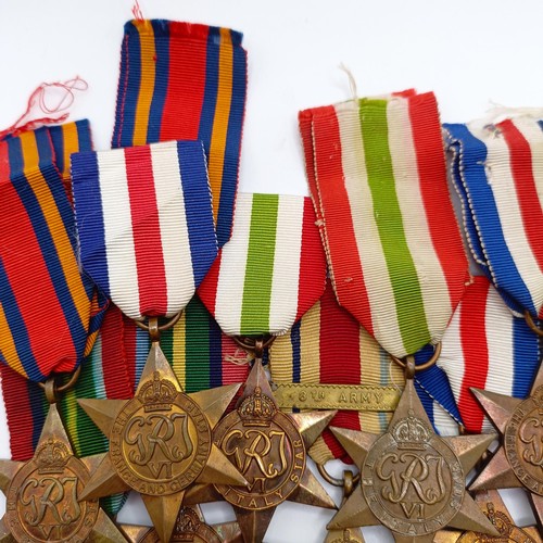 802 - A large group of WWII Stars Provenance:  From a lifetime of medal collecting