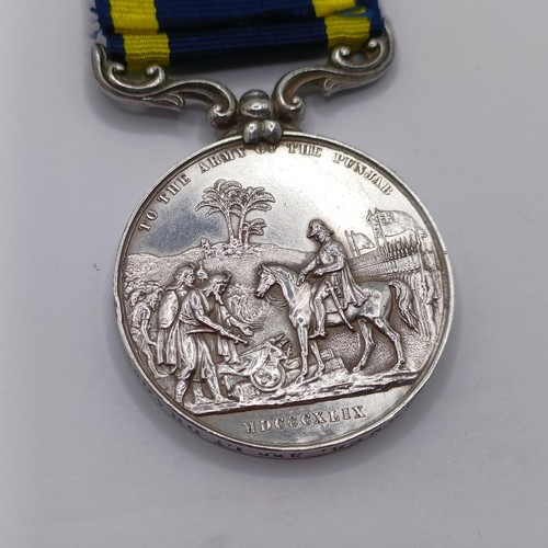 804 - A Punjab medal, awarded to J Garner 3rd Lt Dragoons  Provenance:  From a lifetime of medal collectin... 