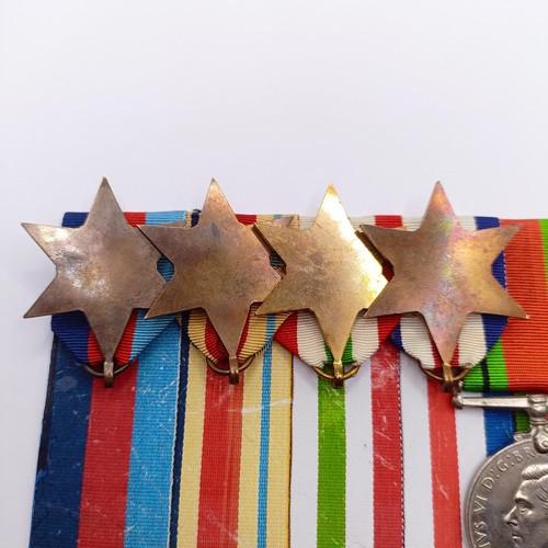 808 - A group of seven medals, awarded to Const David W Austin, comprising a 1939-1945 Star, an Africa Sta... 