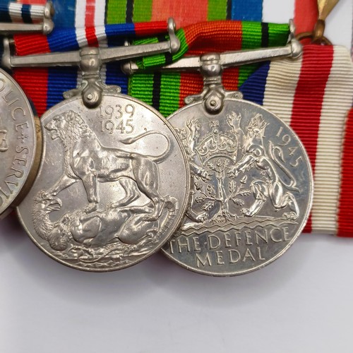 808 - A group of seven medals, awarded to Const David W Austin, comprising a 1939-1945 Star, an Africa Sta... 