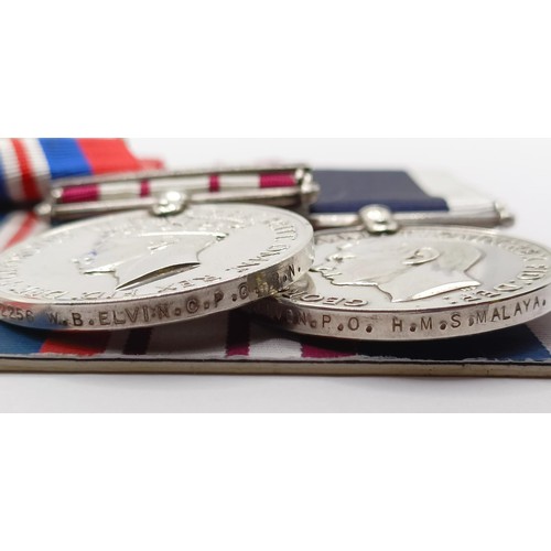 809 - A group of seven medals, awarded to P/J.112256 W B Elvin CPO RN, comprising a 1939-1945 Star, an Atl... 