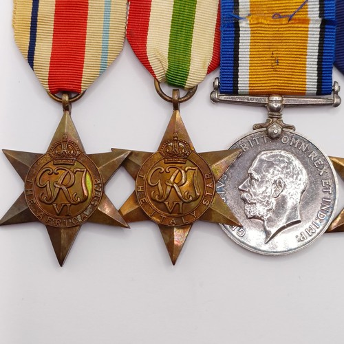 810 - A group of seven medals, awarded to 1862498 Sjt F C Philpot RAOC, comprising a British War Medal, a ... 