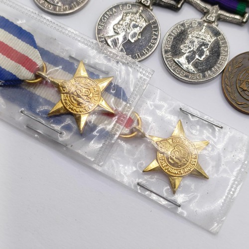 811 - Assorted miniature medals, in groups and singles  Provenance:  From a lifetime of medal collecting