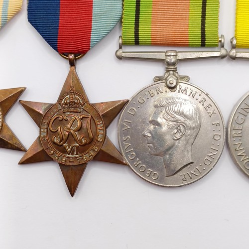 816 - A group of five medals, awarded to 2063344 Tpr C Patten 8 H, comprising a 1939-1945 Star, a France a... 