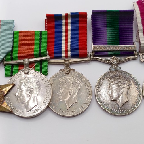 817 - A group of seven medals, awarded to 3312187 Sgt G Anderson R Sigs, comprising a 1939-1945 Star, an A... 