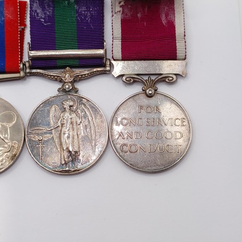 817 - A group of seven medals, awarded to 3312187 Sgt G Anderson R Sigs, comprising a 1939-1945 Star, an A... 