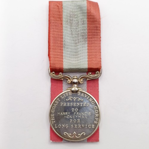 836 - An HM Coastguard LS & GC Medal, awarded to Harry Francis Honeyman  Provenance:  From a lifetime of m... 