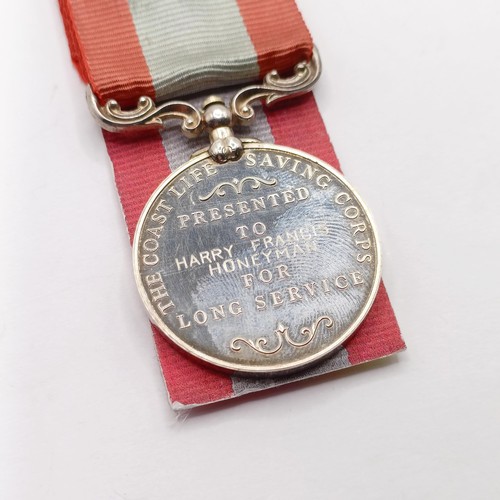 836 - An HM Coastguard LS & GC Medal, awarded to Harry Francis Honeyman  Provenance:  From a lifetime of m... 