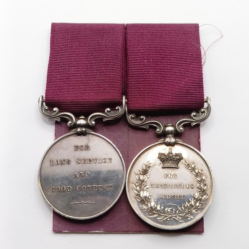 A pair of medals, awarded to 1528 Sergt John McGann 63rd Foot ...