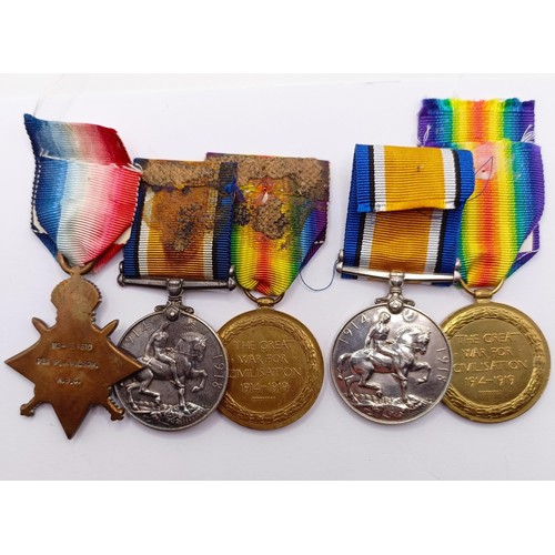 856 - A 1914-15 Star Trio, awarded to M2-053510 Pte P M Wilson ASC, and a British War Medal and Victory Me... 