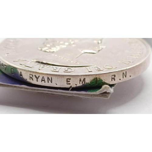 859 - A General Service Medal 1962-2007, awarded to 079097 C A Ryan EM1 RN  Provenance:  From a lifetime o... 