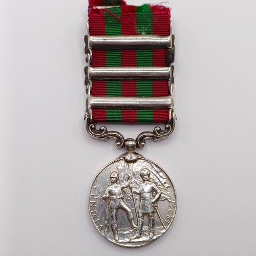 866 - An India General Service Medal, with Punjab Frontier 1897-98, Samana 1897 and Tirah 1897-98 bars, aw... 